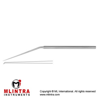 Micro Ear Hook Angled 25° Stainless Steel, 15.5 cm - 6" Tip Size 1.0 mm Micro Ear Hook Angled 25° Stainless Steel, 15.5 cm - 6" Tip Size 1.0 mm